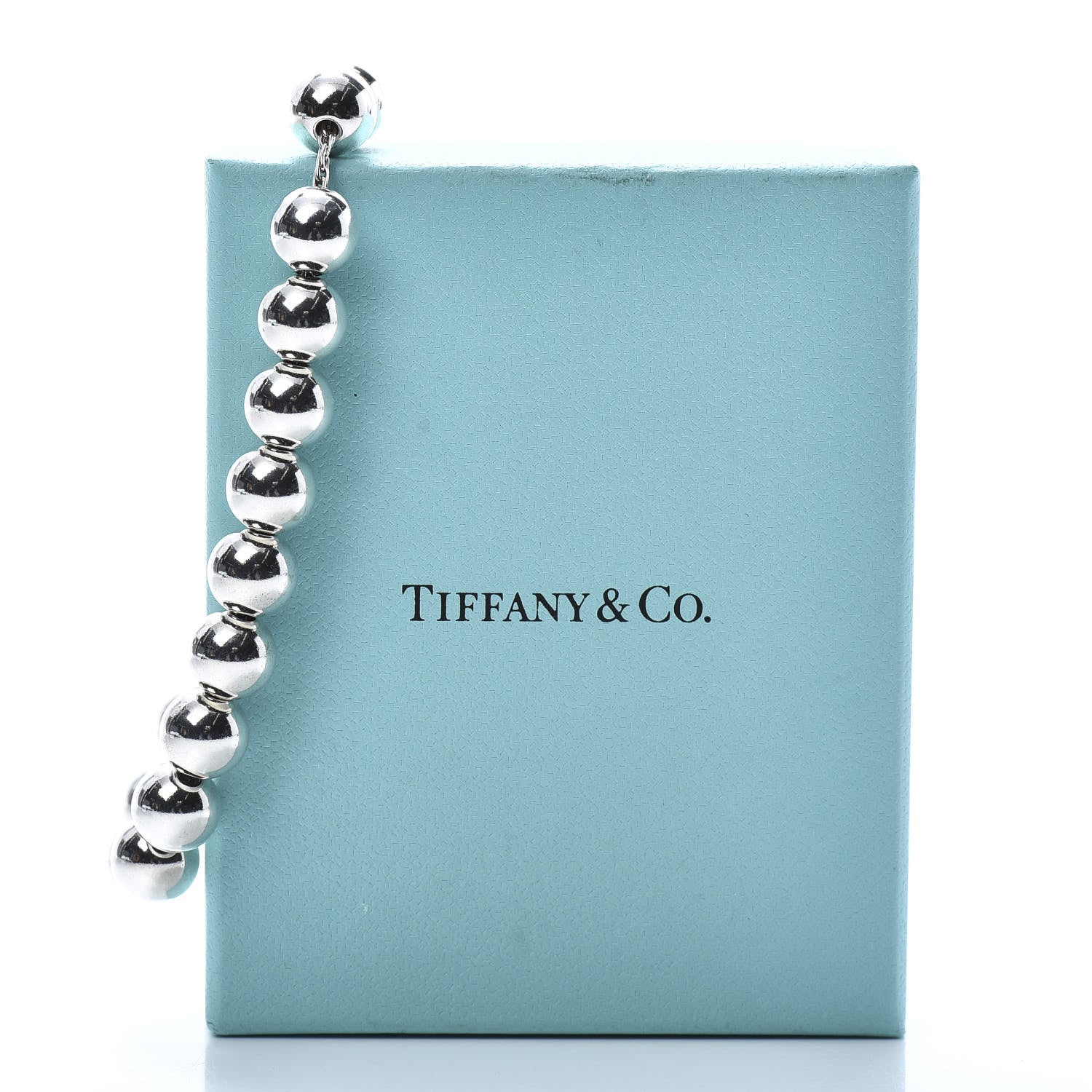 Tiffany Sterling Silver 10mm HardWear Ball Bracelet 6 of 6