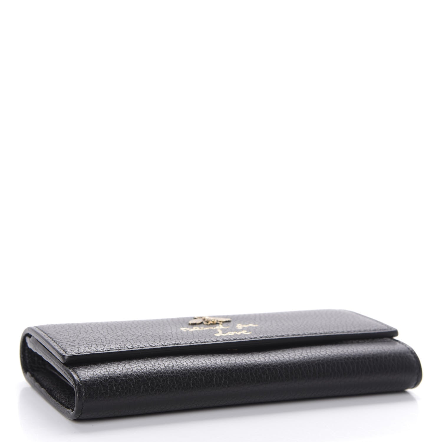 Gucci Calfskin Animalier Continental Wallet Black 4 of 7