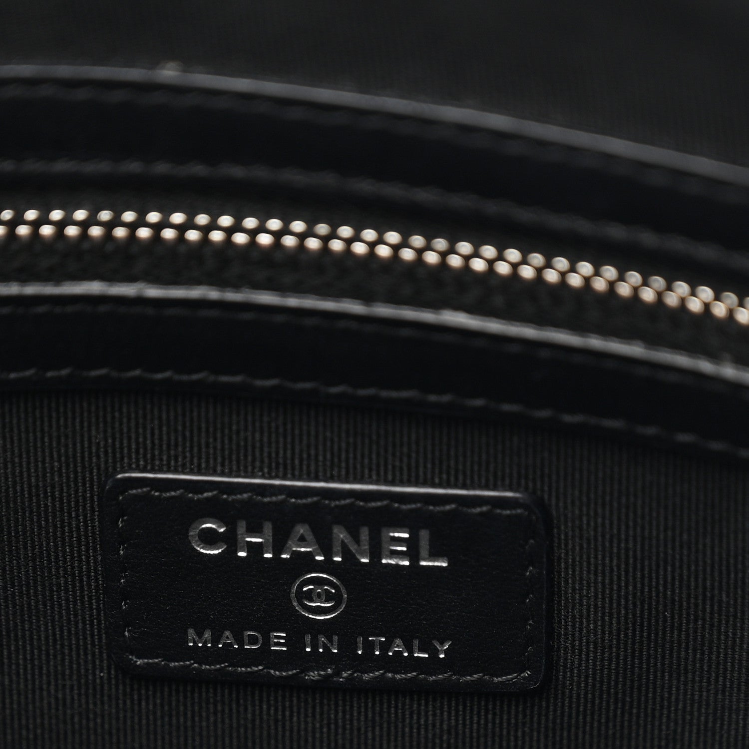 Chanel Patent Calfskin Quilted Medium Boy Cosmetic Case Black 6 of 7