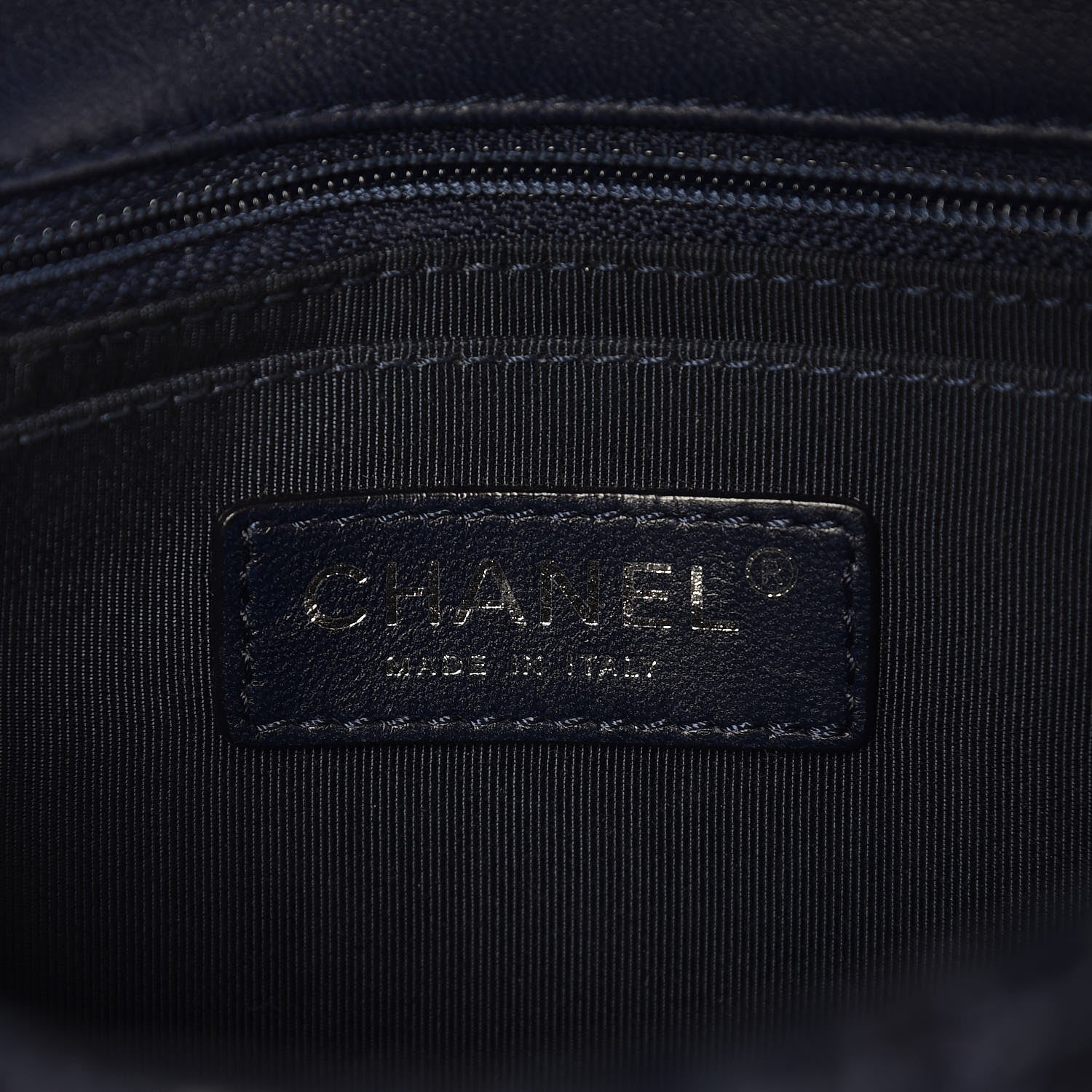 Chanel Lambskin Embroidered Small Flap Navy 6 of 9