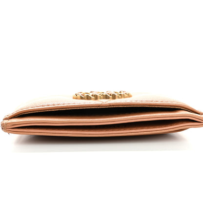 Chanel Lambskin Quilted Chanel 19 Card Holder Brown 11 of 12