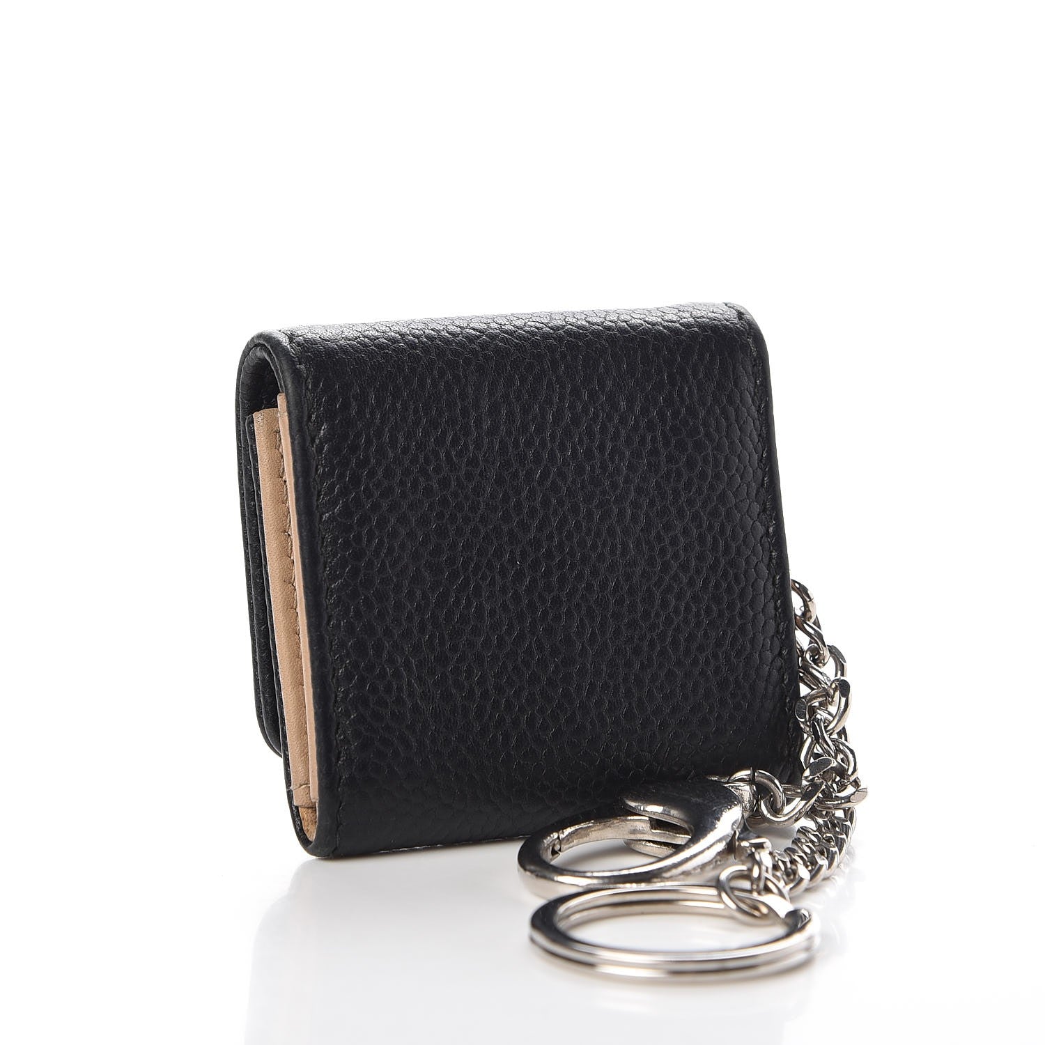 Chanel Caviar Photo Holder Key Chain Bag Charm Black 3 of 10