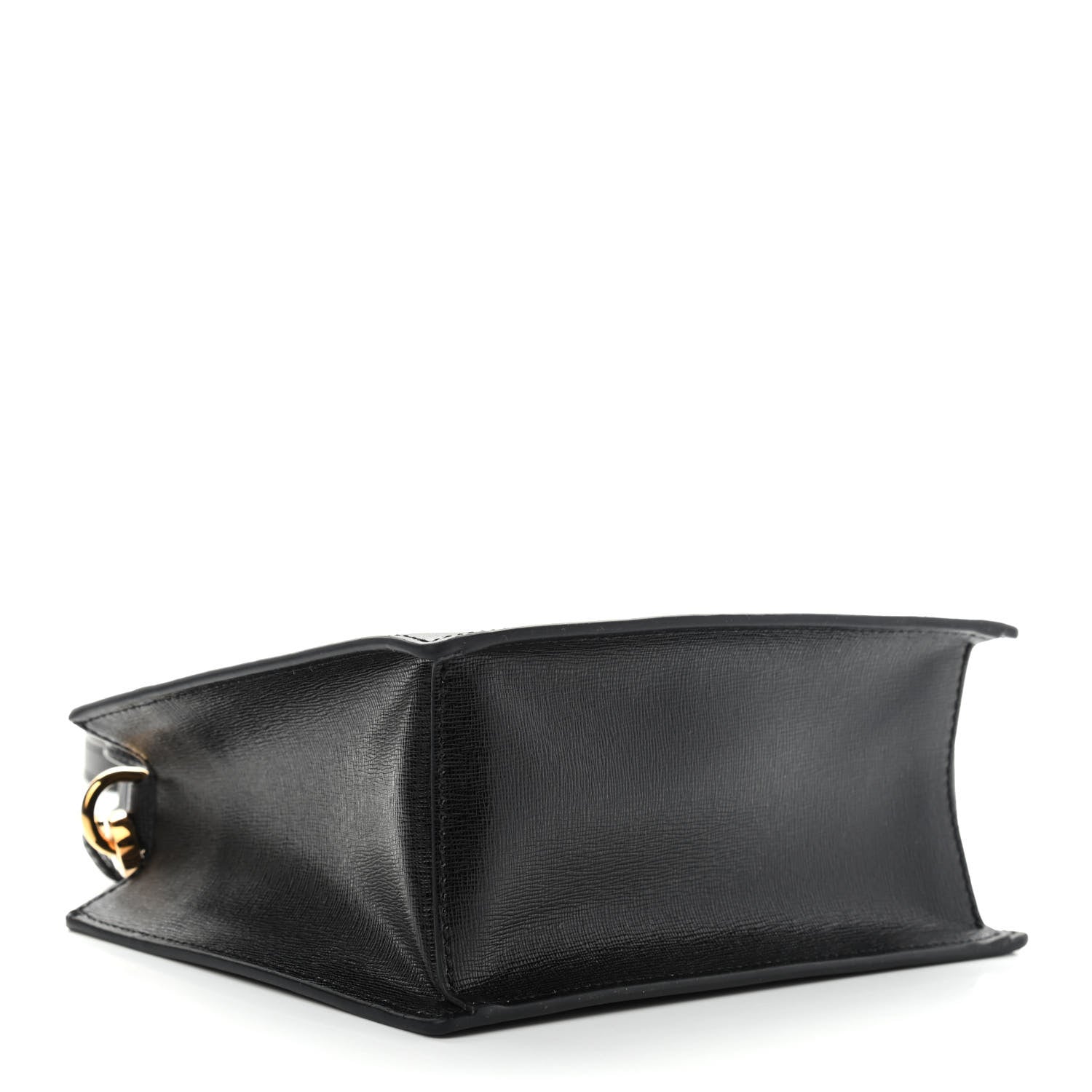Versace Saffiano Virtus Top Handle Shoulder Bag Black 4 of 9