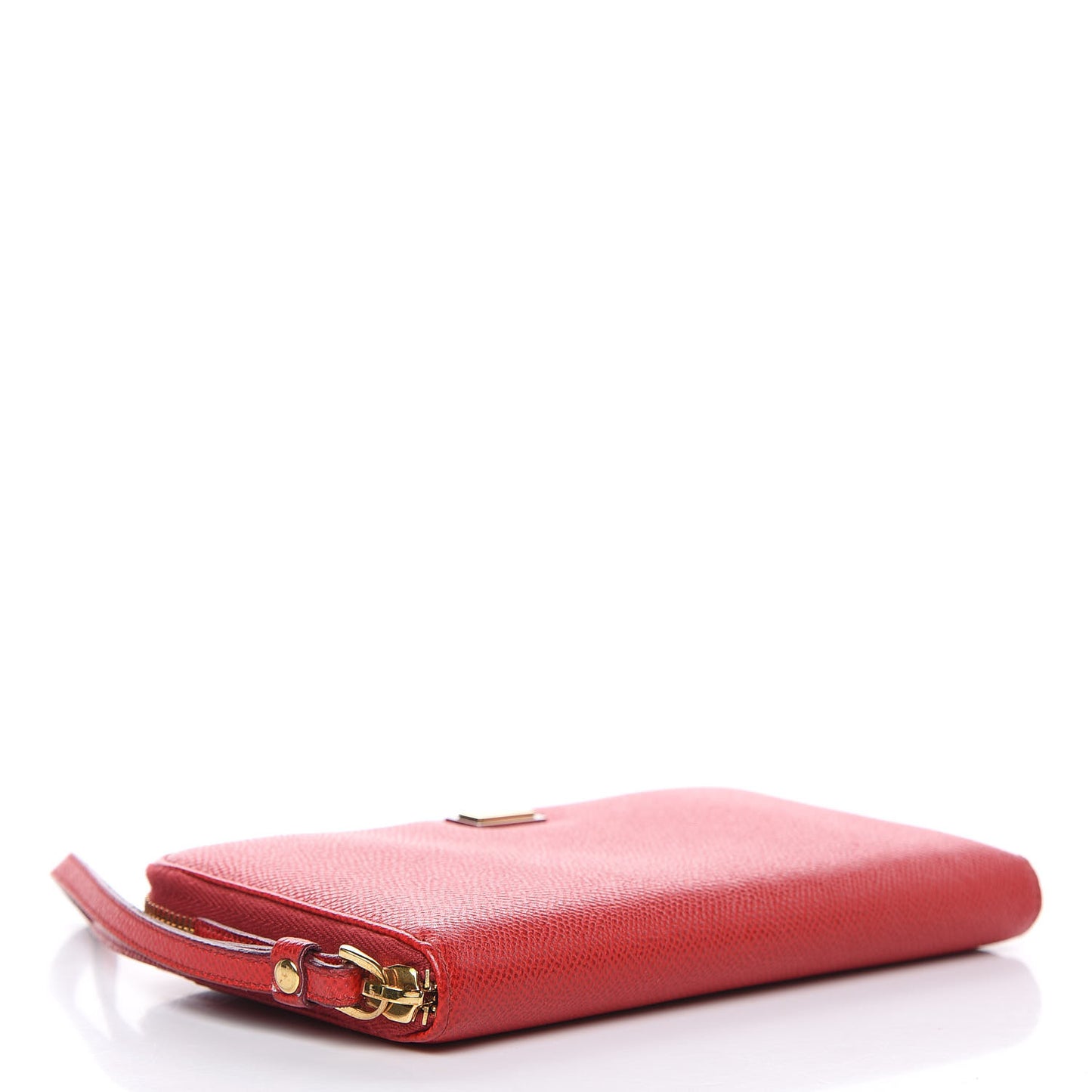 Dauphine Zip Around Wristlet Wallet Red
