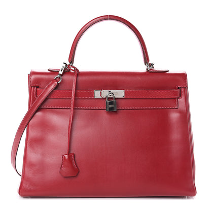 Hermes Tadelakt So Flash Kelly Retourne 35 Rubis Rose Tyrien 1 of 9