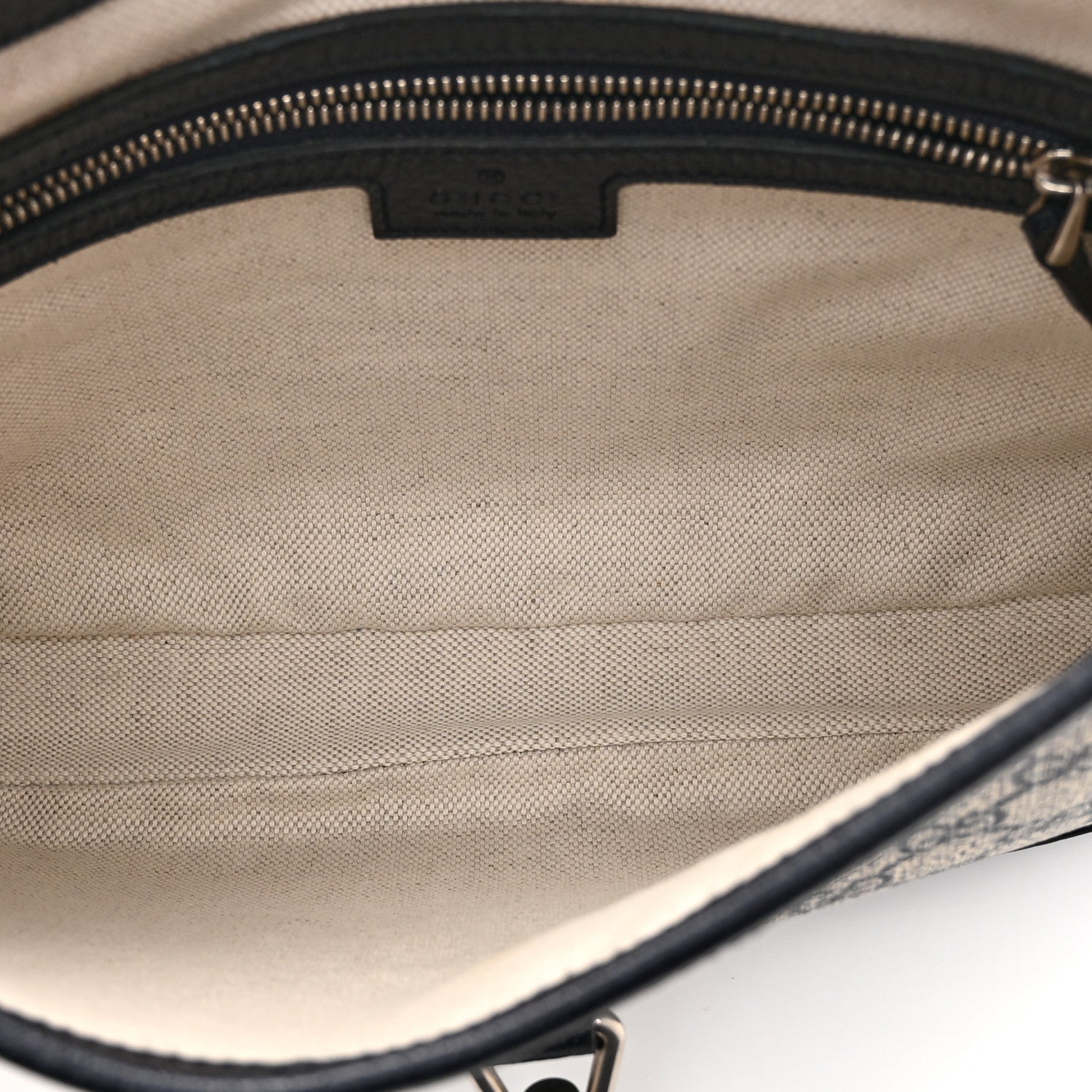 Gucci GG Supreme Monogram Textured Dollar Calfskin Web Small Jackie 1961 Hobo Beige Blue 5 of 11