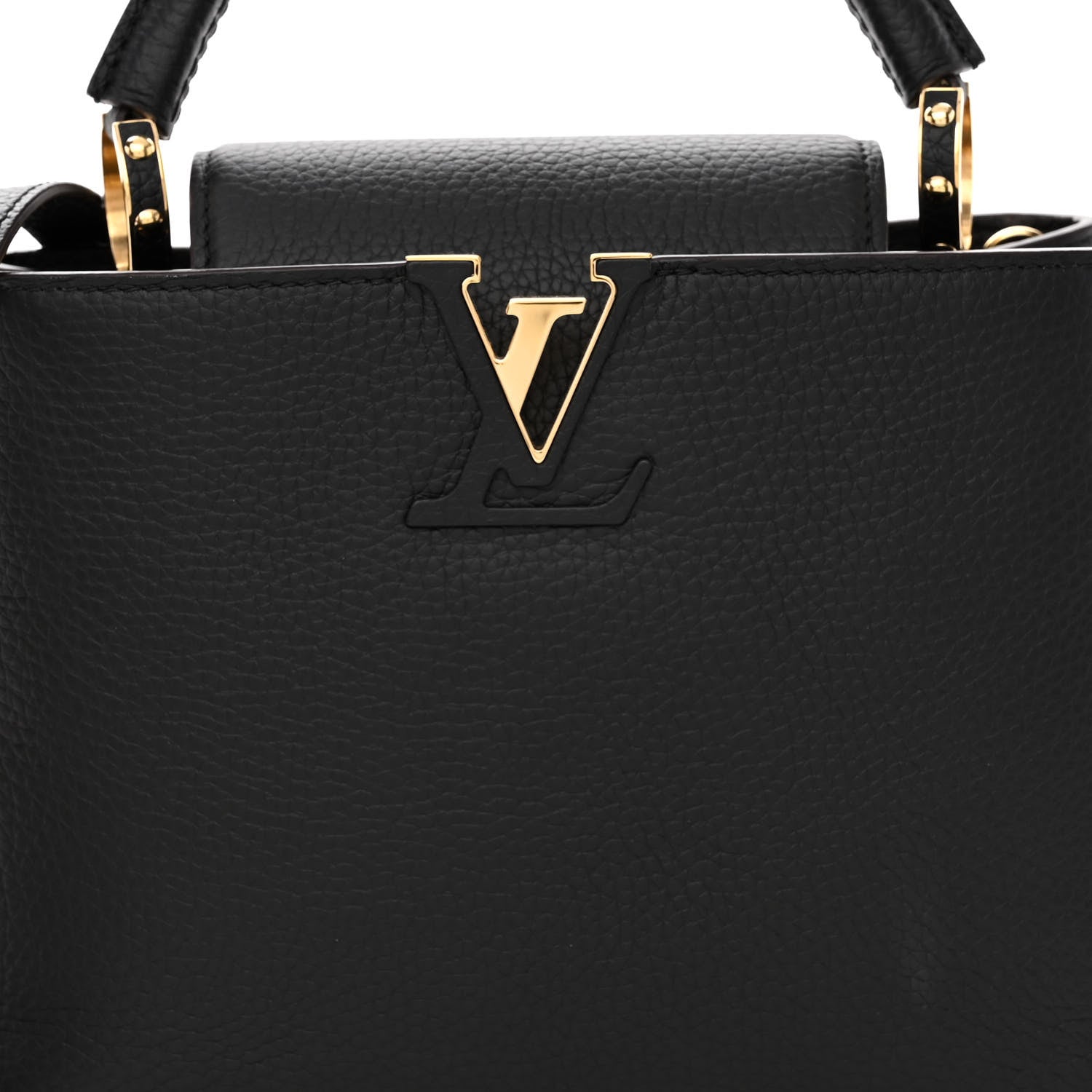 Louis Vuitton Taurillon Capucines BB Black 7 of 9