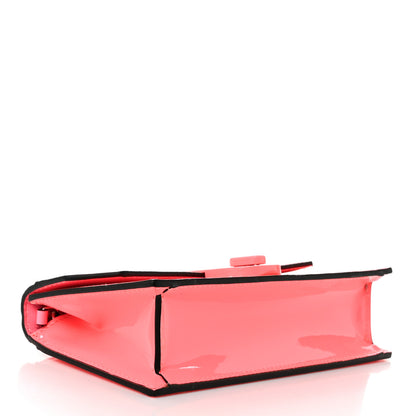 Christian Louboutin Patent Calfskin Small Elisa Baguette Bubble Gum 4 of 9