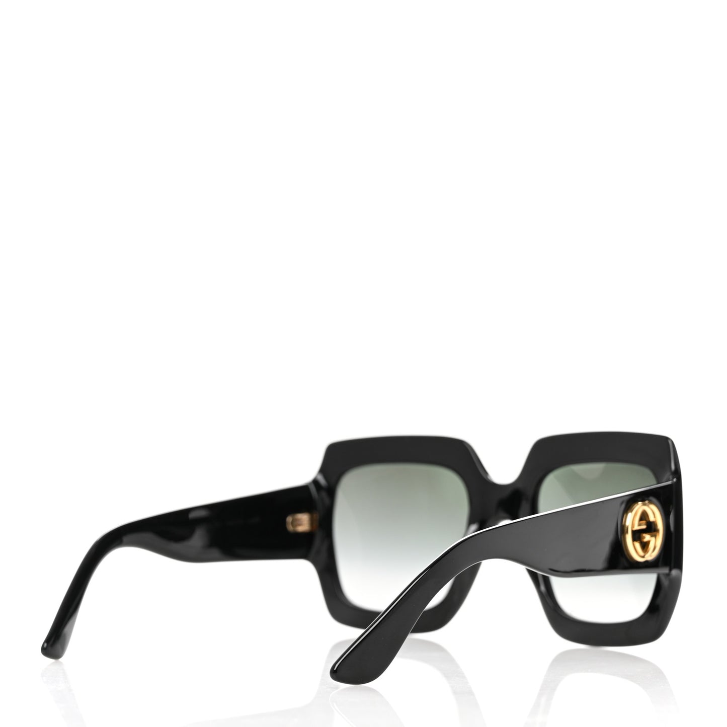 Acetate Square Frame Sunglasses GG0053S Black