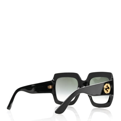 Gucci Acetate Square Frame Sunglasses GG0053S Black 4 of 9