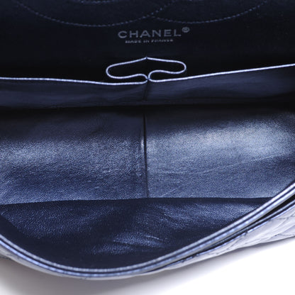 Chanel Calfskin 2.55 Reissue 227 Flap Metallic Blue 6 of 7