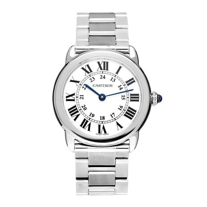 Cartier Stainless Steel 29mm Ronde Solo Quartz Watch 1 of 9
