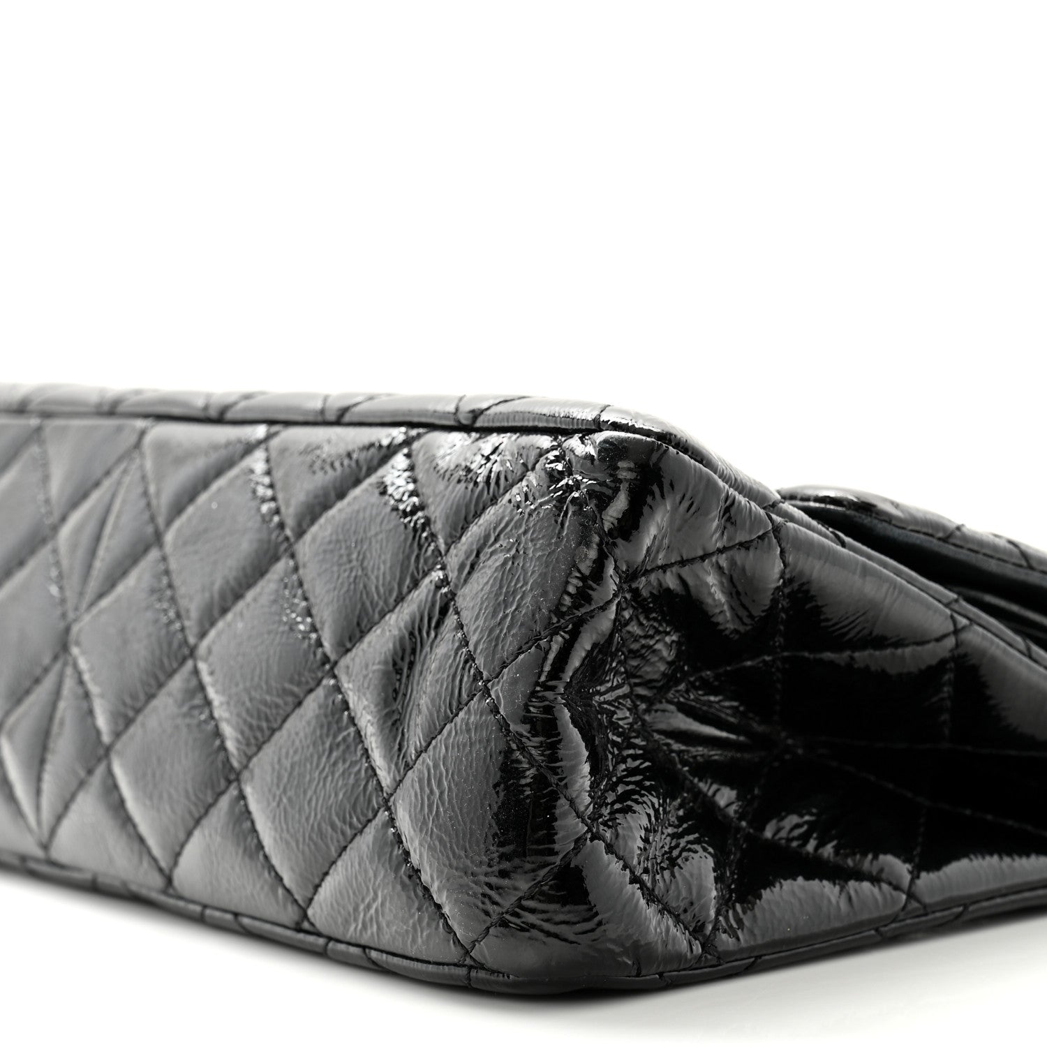 Chanel Distressed Patent Quilted 2.55 Reissue 227 Flap Black 10 of 10