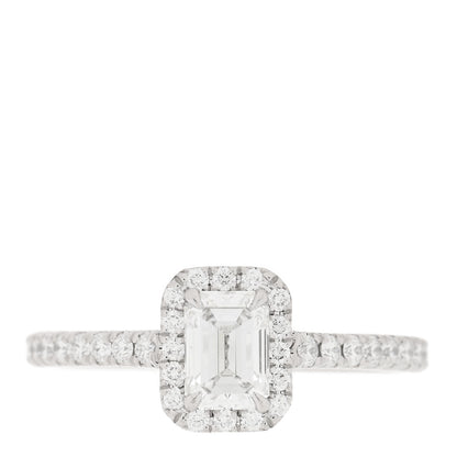 Tiffany Platinum Diamond .46ct Soleste Emerald Cut Engagement Ring 49 5 1 of 5