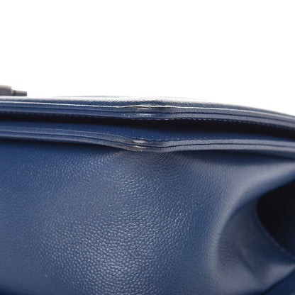 Chanel Caviar Quilted Medium Boy Flap Dark Blue 11 of 11