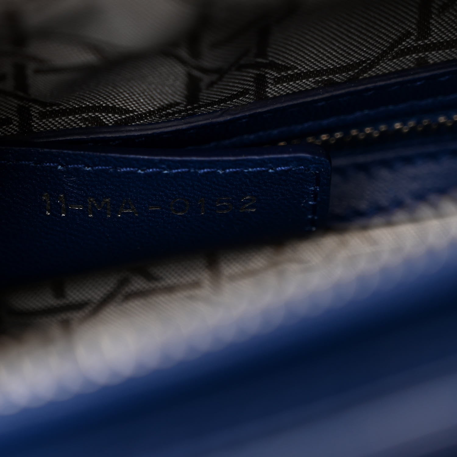 Christian Dior Lambskin Cannage Large Lady Dior Royal Blue 7 of 10