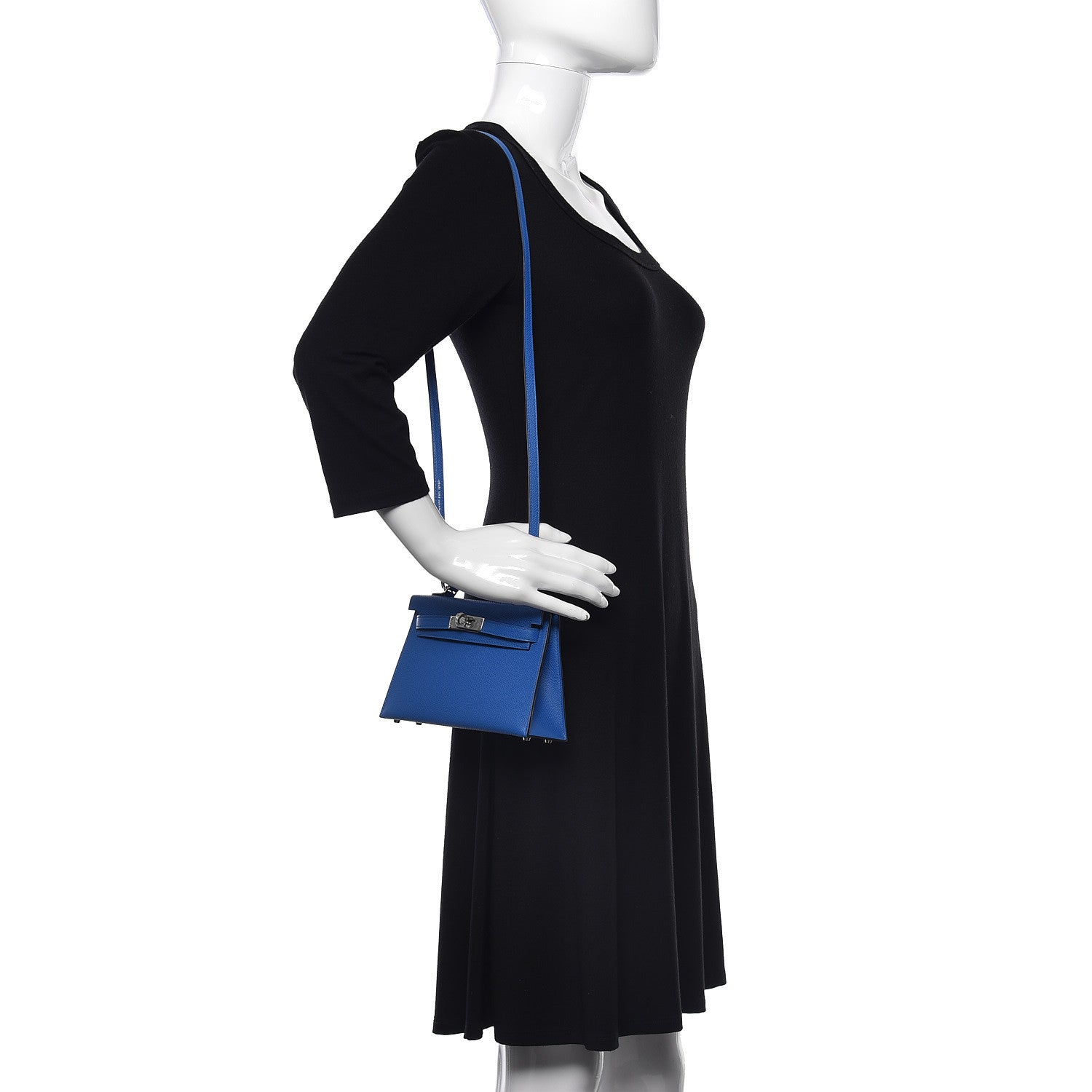 Hermes Epsom Mini Kelly Sellier 20 Bleu Zellige 2 of 11