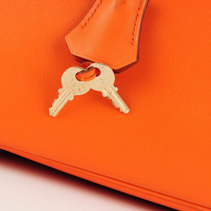 Hermes Swift Birkin 35 Orange 10 of 28