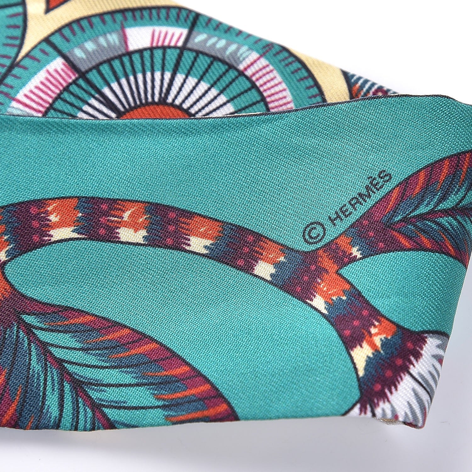 Hermes Silk The Savana Dance Twilly 4 of 5