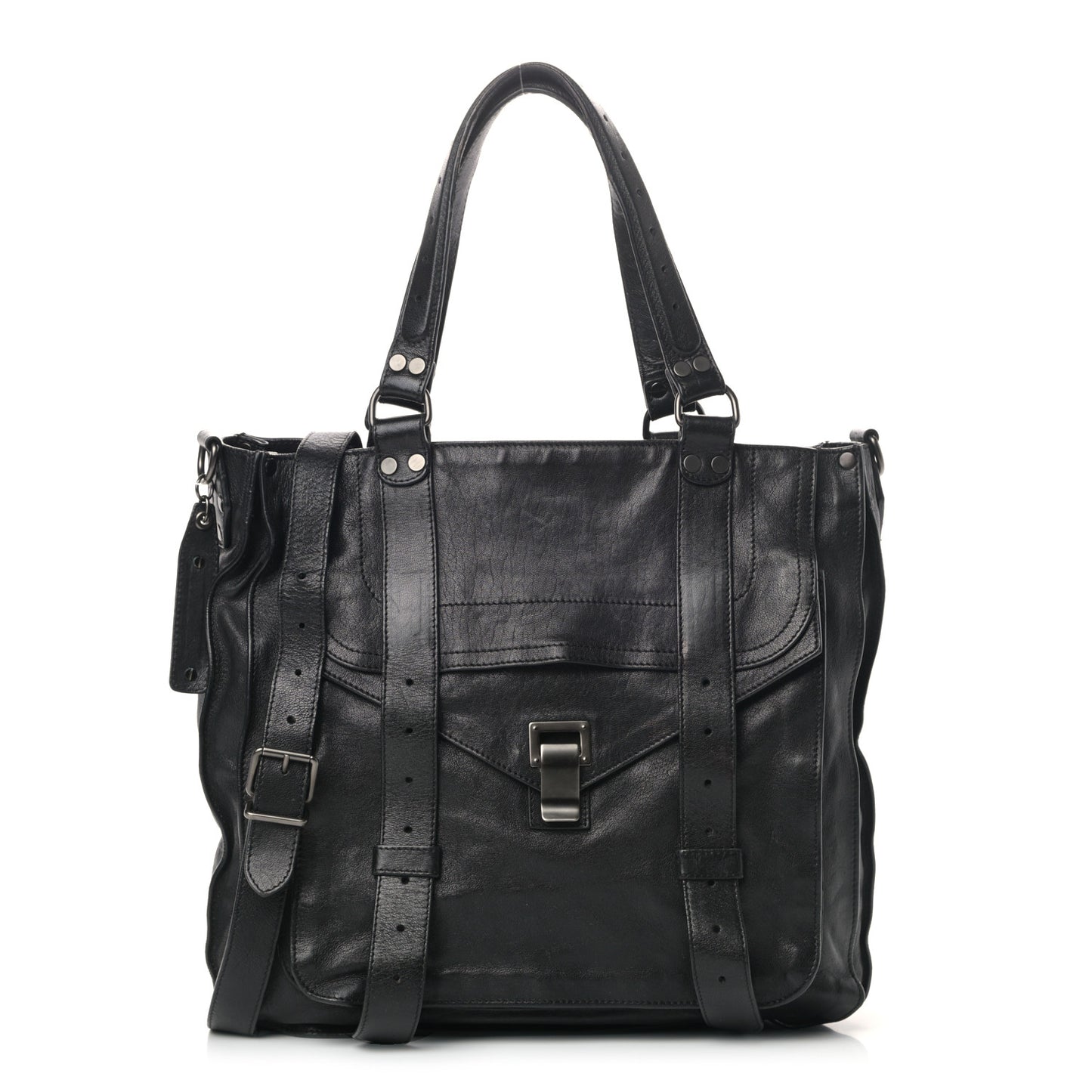 Lambskin PS1 Tote Black