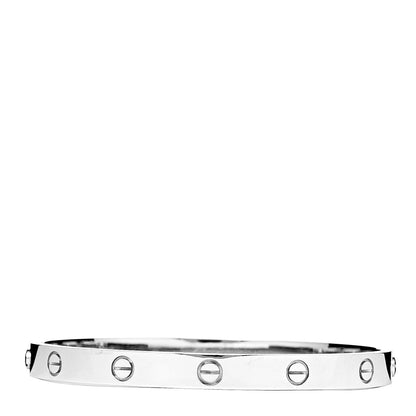 Cartier 18K White Gold LOVE Bracelet 19 3 of 6