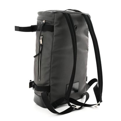 Saint Laurent Canvas Calfskin Rivington Race Convertible Backpack Storm 3 of 10