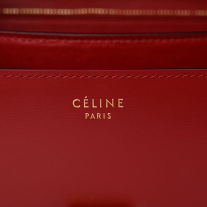 Celine Box Calfskin Medium Classic Box Flap Bag Red 7 of 12