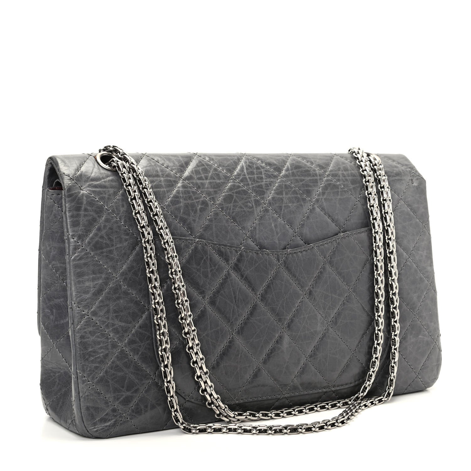 Chanel Aged Calfskin Quilted 50th Anniversary 2.55 Reissue 227 Flap Grey 3 of 11