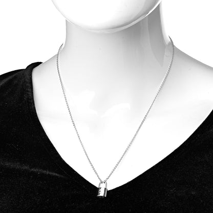 Louis Vuitton Sterling Silver Lockit Necklace 2 of 6