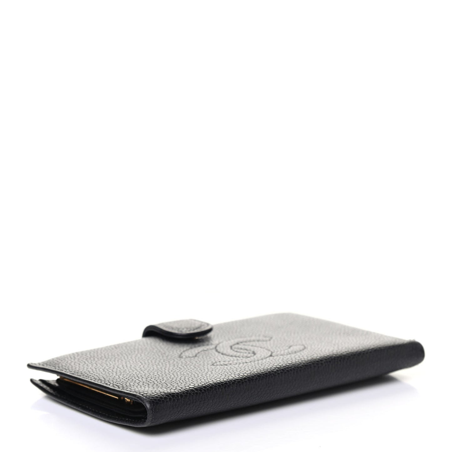 Caviar Timeless CC French Wallet Black