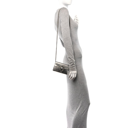 Gucci Metallic Calfskin Super Mini Dionysus Shoulder Bag Silver 2 of 10