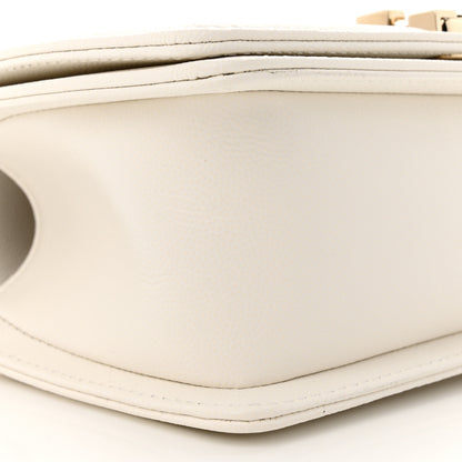 Chanel Caviar Quilted Small Boy Flap White 9 of 11