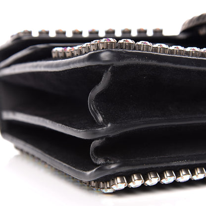 Gucci Suede Crystal Small Dionysus Shoulder Bag Black 13 of 14