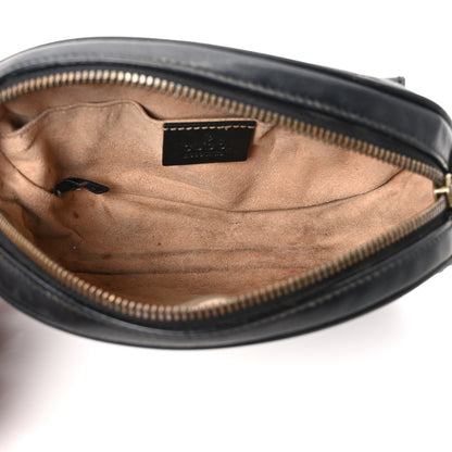 Gucci Calfskin Matelasse GG Marmont Belt Bag 85 34 Black 5 of 15