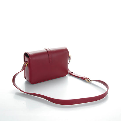 Saint Laurent Calfskin Medium Classic Monogram Universite Bag Oxblood 3 of 7