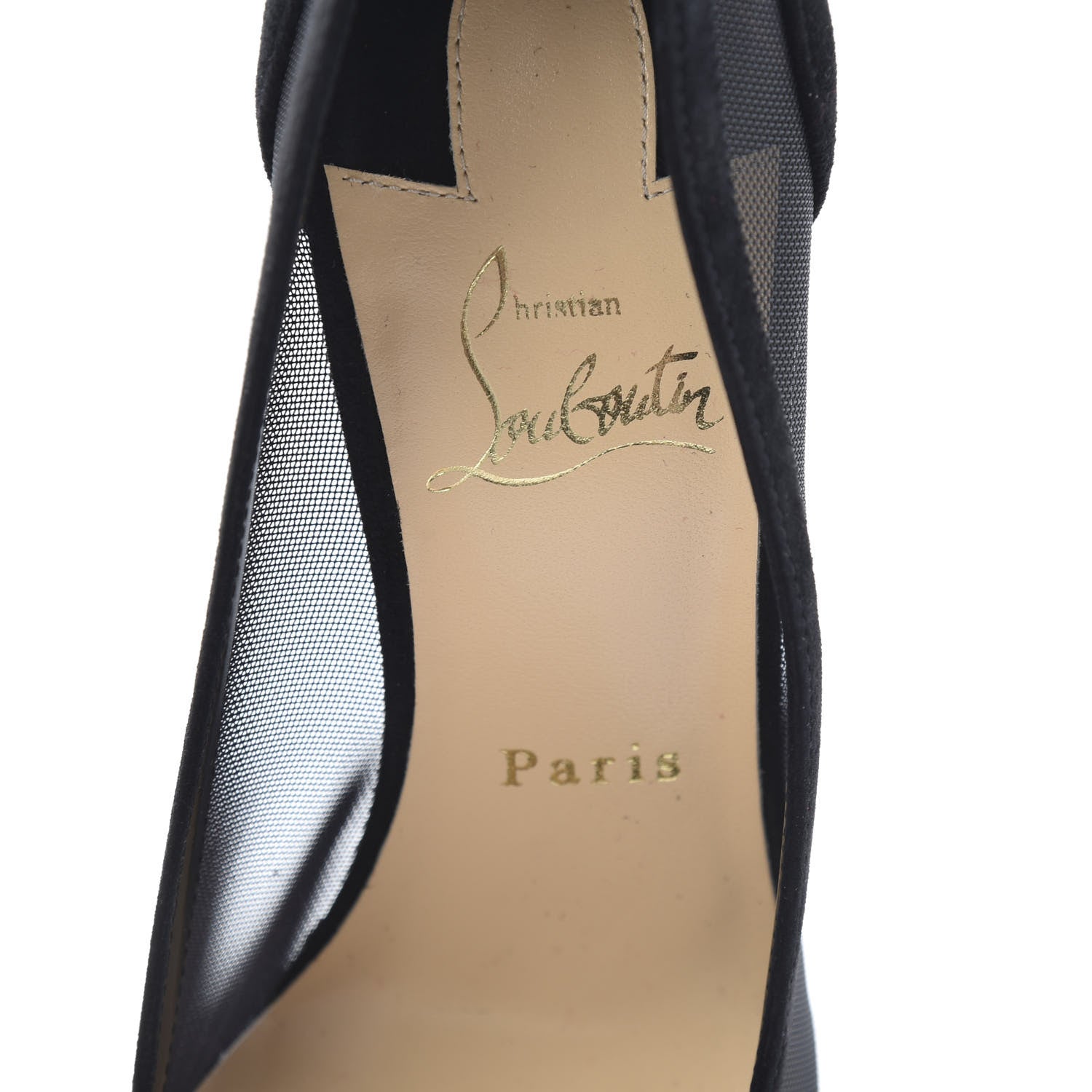 Christian Louboutin Veau Velours Rete Galativi 100 Pumps 39 Black 6 of 10