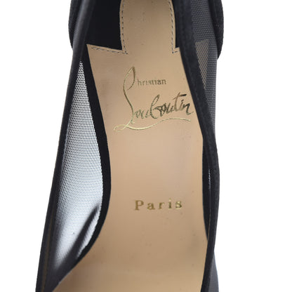 Christian Louboutin Veau Velours Rete Galativi 100 Pumps 39 Black 6 of 10