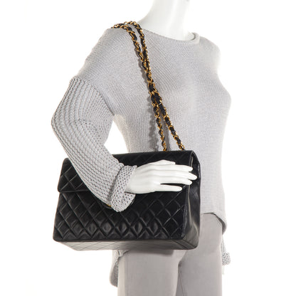 Chanel Lambskin XL Jumbo Flap Black 2 of 10