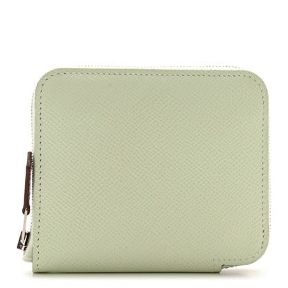 Hermes Epsom Silk'In Compact Wallet Vert Fizz Cassis 1 of 9