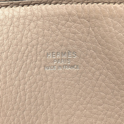 Hermes Taurillon Clemence Bolide 45 Gris Tourterelle 6 of 15