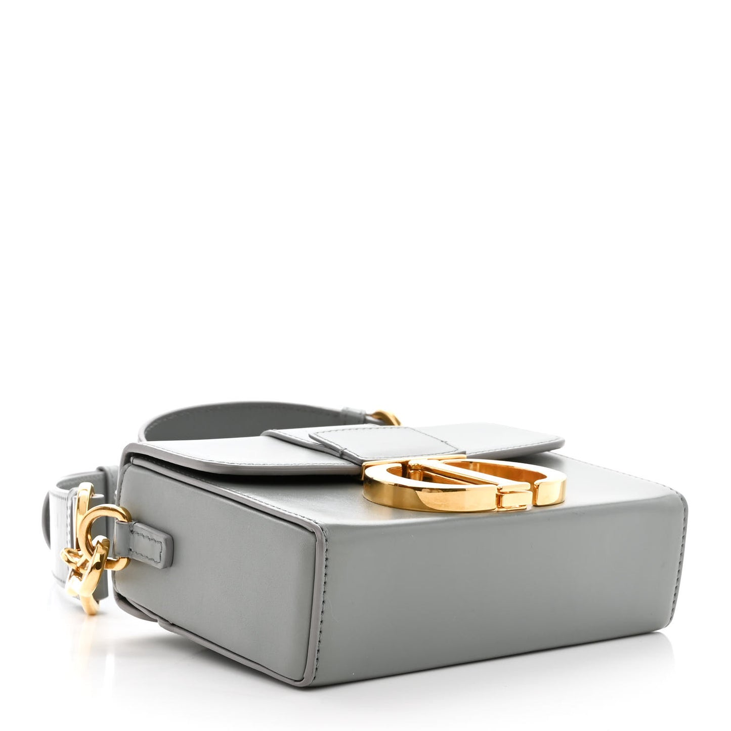 Box Calfskin 30 Montaigne Box Bag Gray