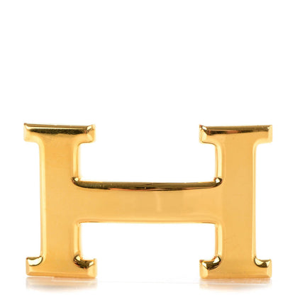 Hermes Polished 32mm H Belt Buckle Gold 1 of 5