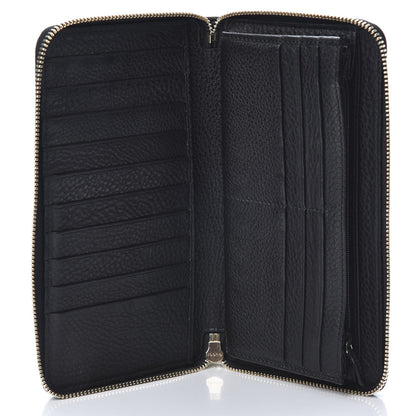 Gucci Pebbled Calfskin Soho Zip Around Wallet Black 5 of 8