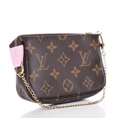 Louis Vuitton Monogram 2016 Christmas Animation Mini Pochette Accessories Rose Ballerine 3 of 8