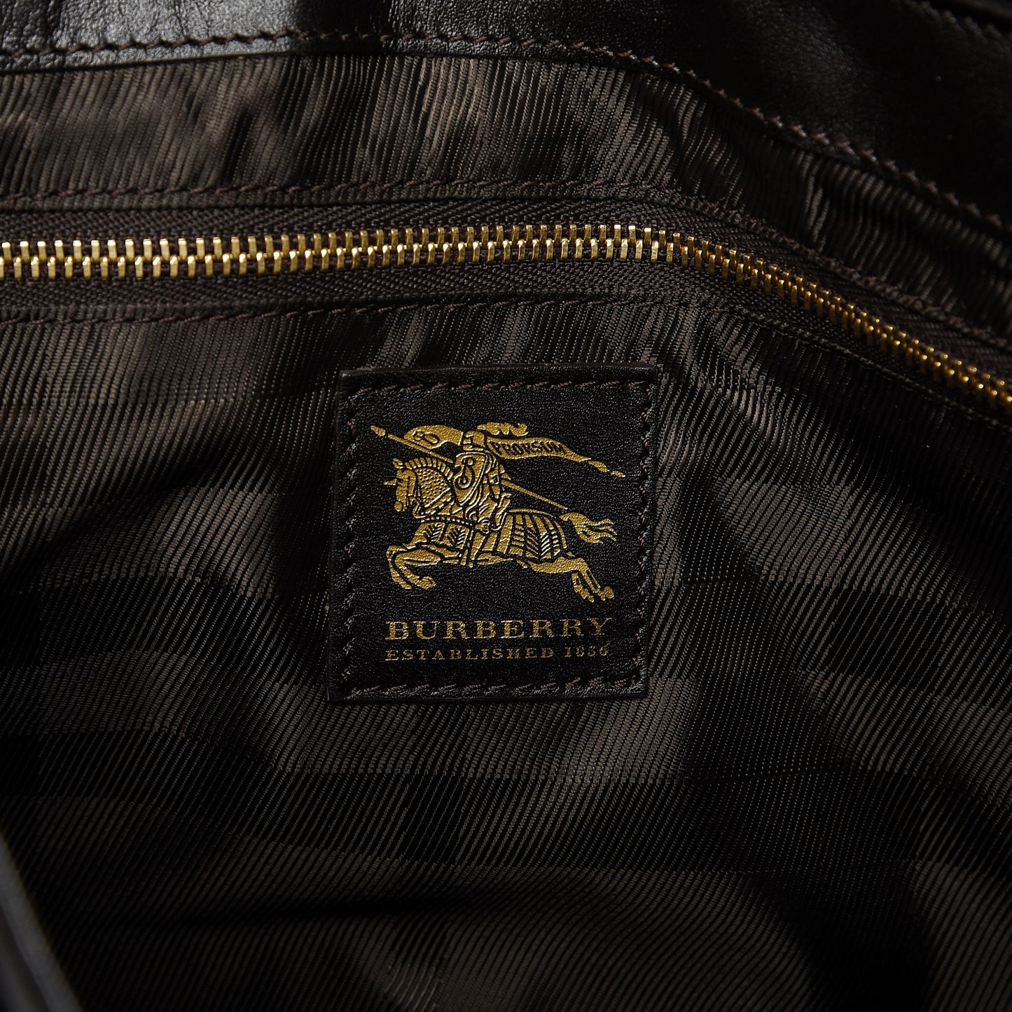 Calfskin Quilted Baby Beaton Dark Brown