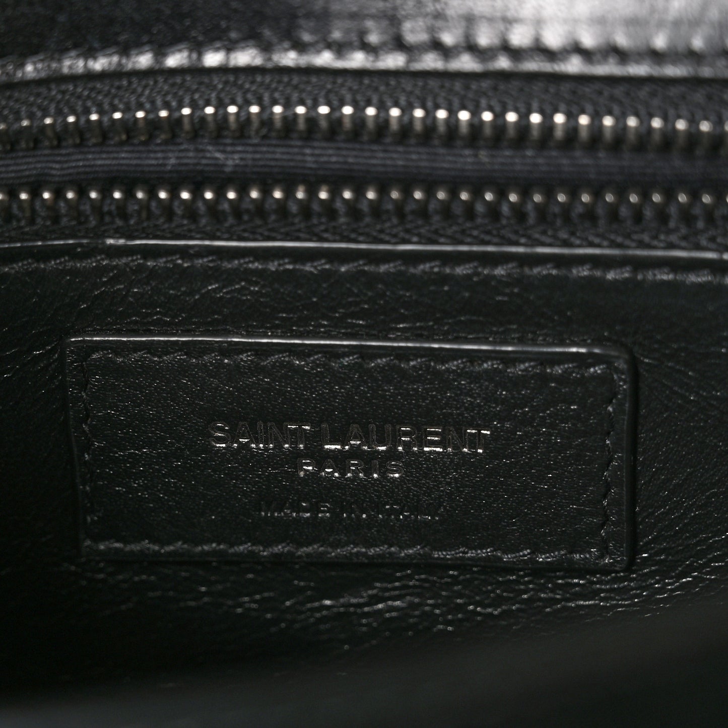 Calfskin Woven Monogram Cassandra Clasp Bag Black