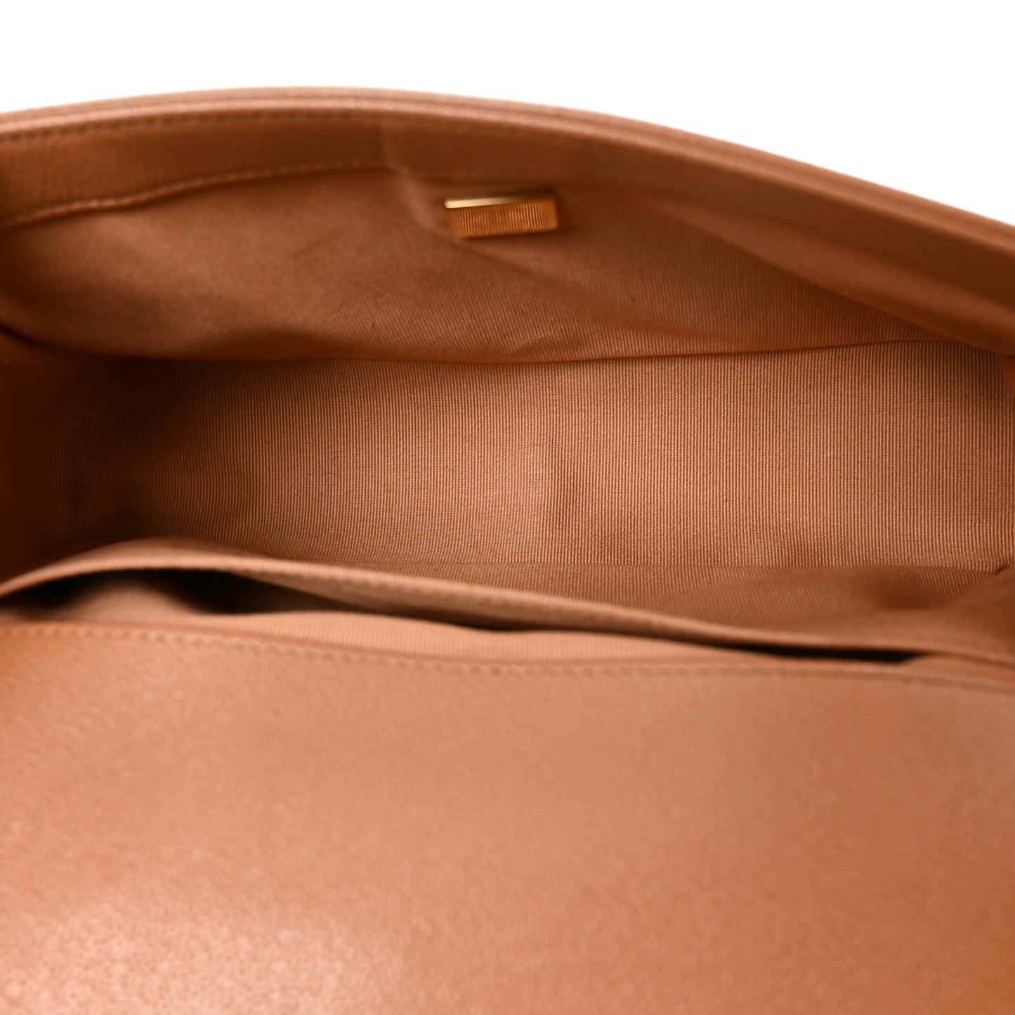 Caviar Quilted Medium Boy Flap Brown