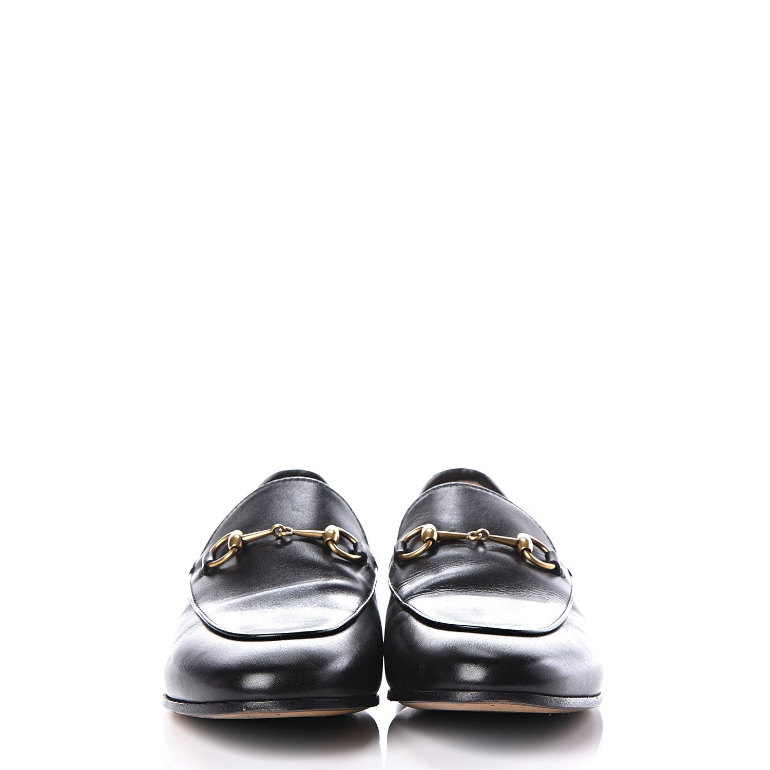 Gucci Calfskin Womens Jordaan Loafers 38.5 Black 3 of 11
