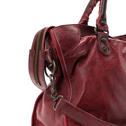 Balenciaga Agneau Classic Hardware City Dark Wine 16 of 18