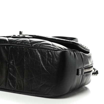 Chanel Aged Calfskin Quilted Small Express Bowling Bag Black 6 of 8